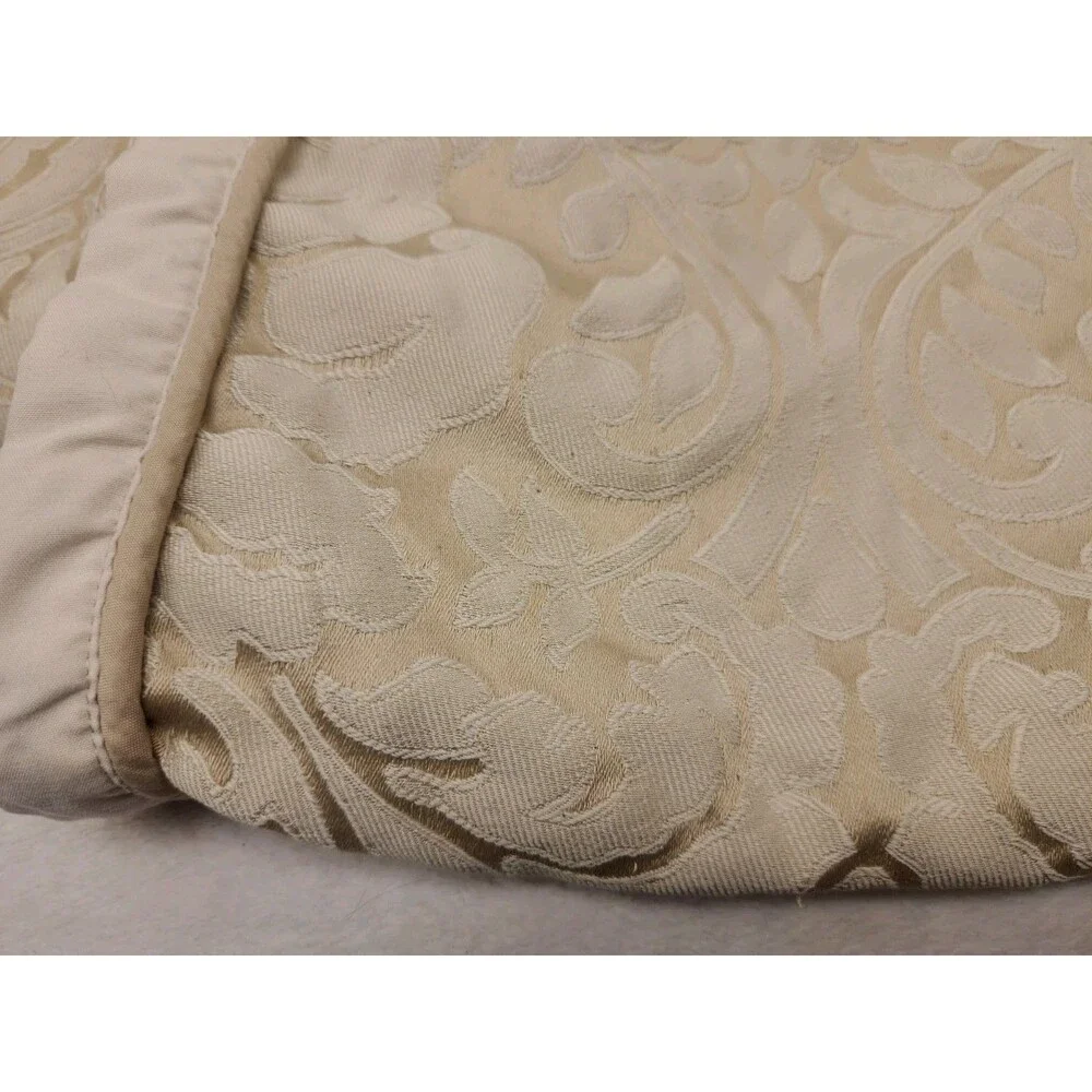 2 Champagne Tan Brown Damask Standard Pillow Sham 20 x 26